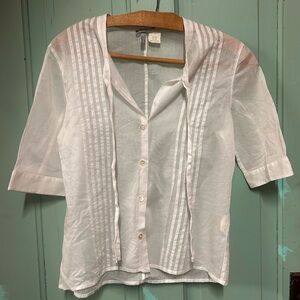 Pretty, white, delicate J.Crew blouse